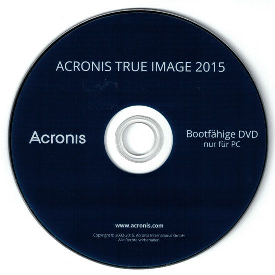 bootable acronis true image 2015